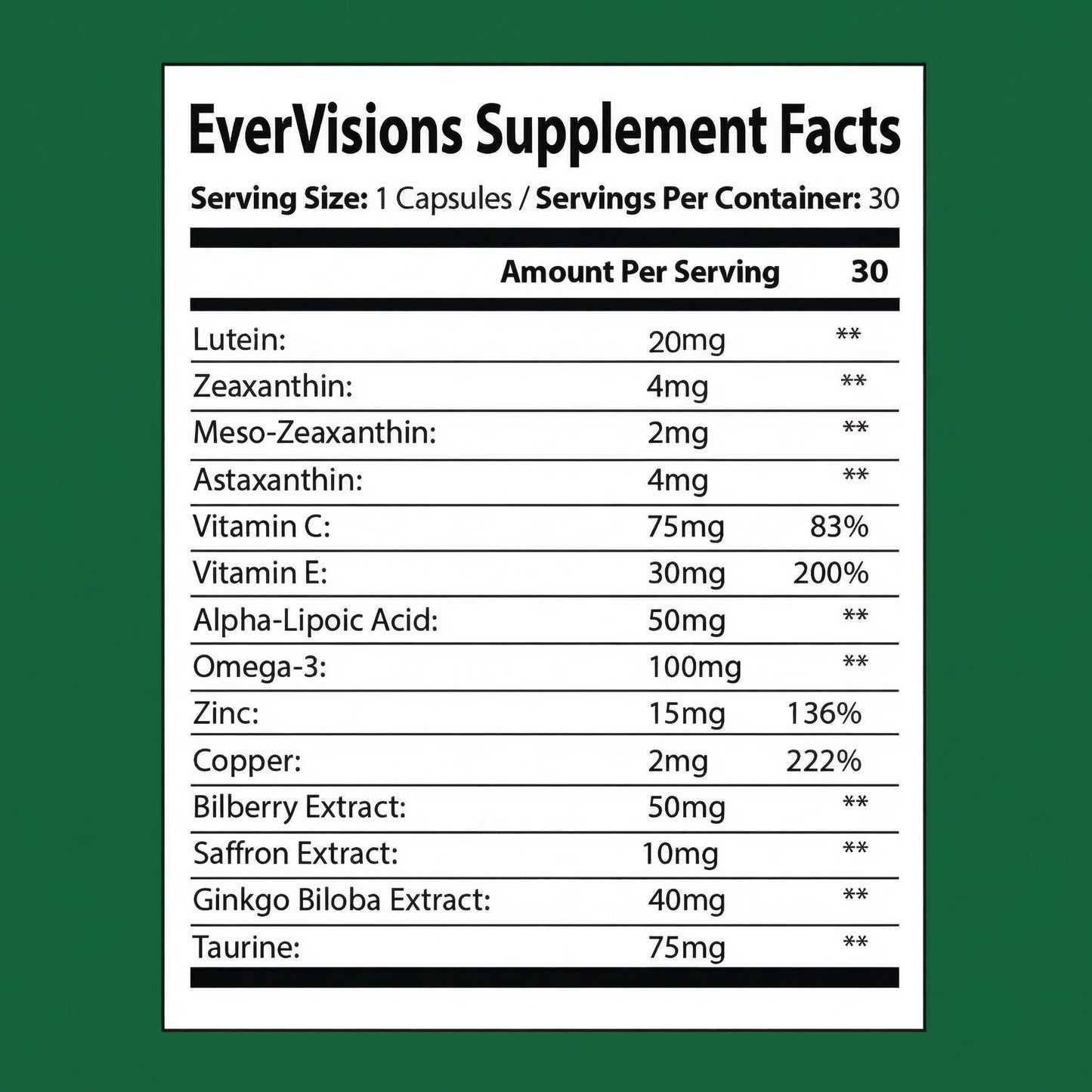 EverVisions 14-IN-1 Advanced Eye Formula